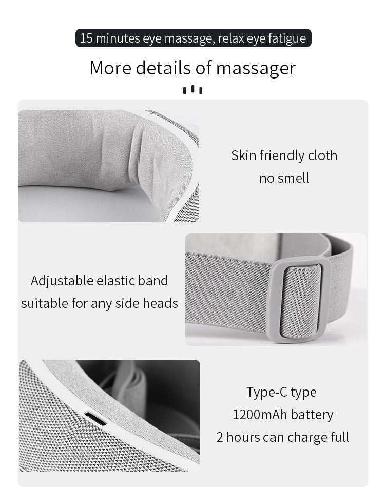 SG04 Smart Massager  Eye Massager with 9D three-layer airbag cyclic kneading Heating System