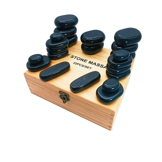 22pcs Massage Stone Set Hot Stone Therapy