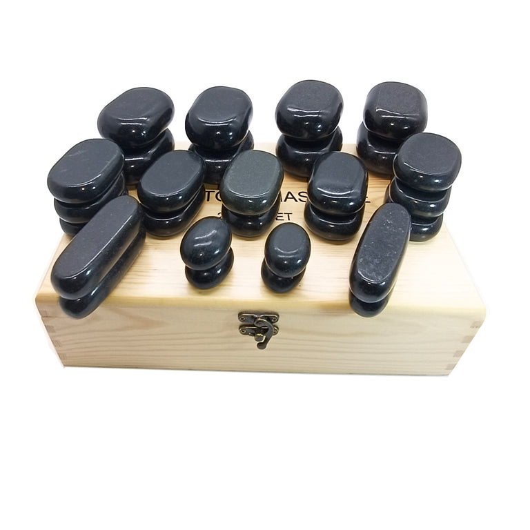 28pcs Massage Stone Set Hot Stone Therapy