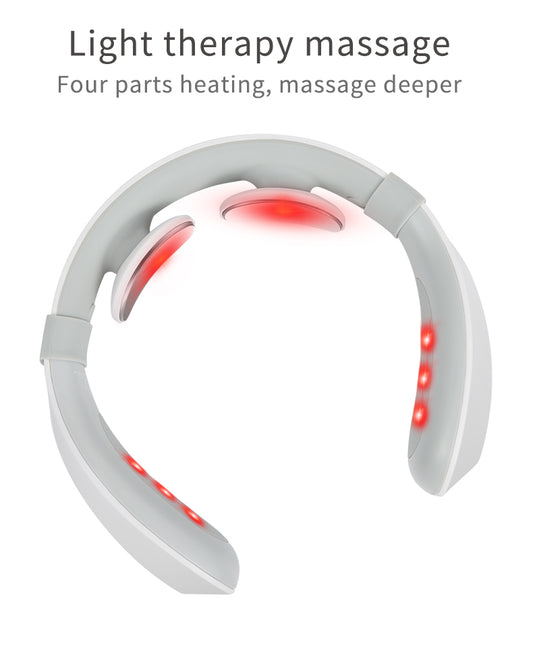 SGN04 SSmart Massager Cervical Massager with 6 Modes Hot Compress 15 Levels Intensity Tens Pulse