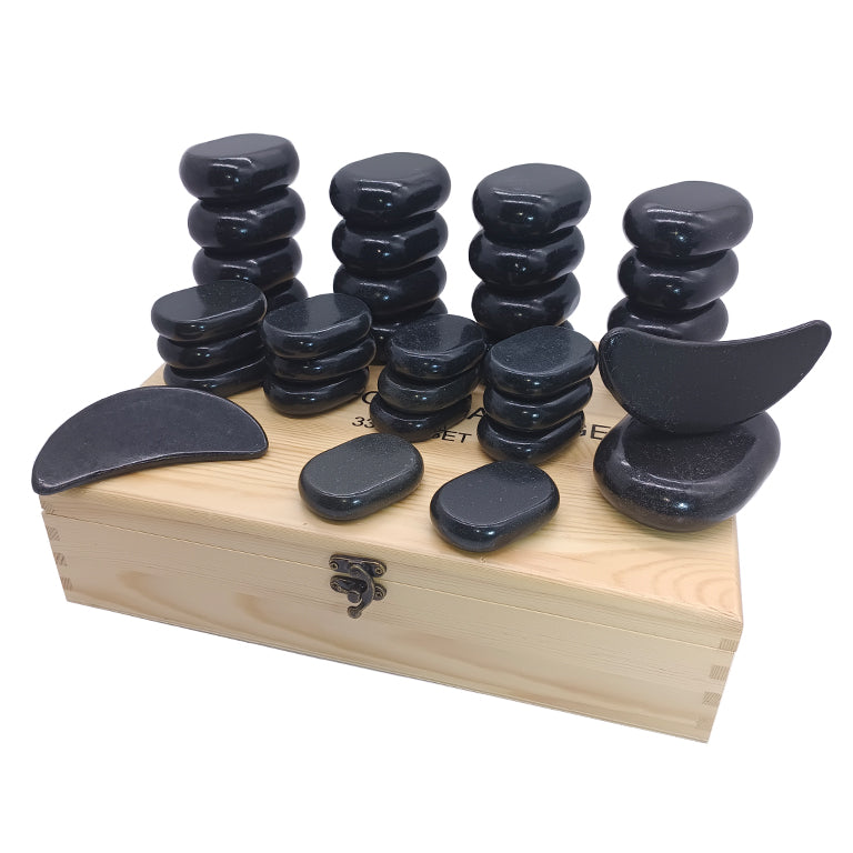 33pcs Massage Stone Set Hot Stone Therapy