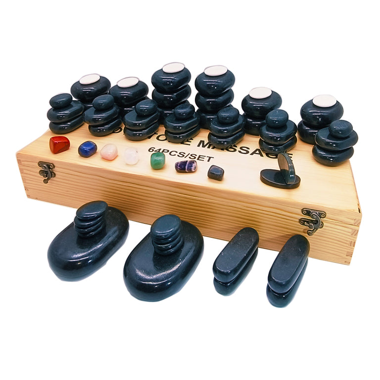 64pcs Massage Stone Set Hot Stone